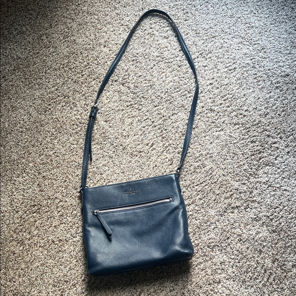 Kate Spade New York Navy Leather Crossbody Bag